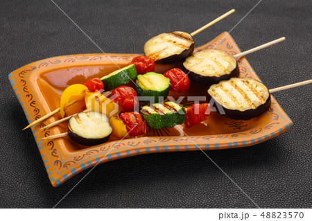 Vegan Vegetable skewer Vegan Vegetable skewer 48823570