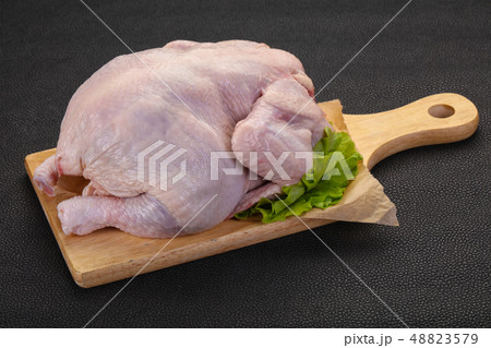 Raw chicken ready for cooking Raw chicken ready for cooking 48823579