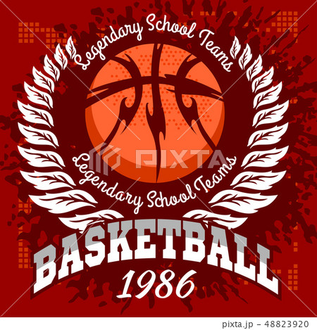 Basketball emblem for T-shirts, Posters, Banners, Prints 48823920