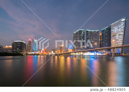 Image of Macau (Macao), China. Skyscraper hotel Image of Macau (Macao), China. Skyscraper hotel 48824905