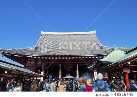 【東京都】浅草寺の本堂 48826449