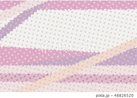 水玉生地の背景素材 ポストカード パステルカラー ピンクのイラスト素材 4865