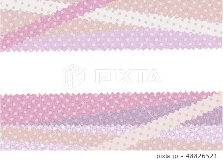 水玉生地の背景素材 ポストカード パステルカラー ピンクのイラスト素材