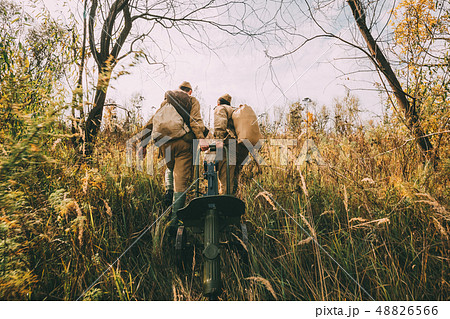 Reenactors Dressed As Russian Soviet Red Army Soldiers Of World War II Walking With With Maxim's Reenactors Dressed As Russian Soviet Red Army Soldiers Of World War II Walking With With Maxim's 48826566