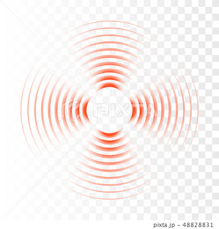Sonar wave sign. Vector illustration. Radar icon 48828831