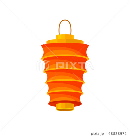 Gold chinese lanterns on white background. Asian traditions. 48828972