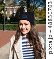 Beautiful young woman near Columbia University 48830763