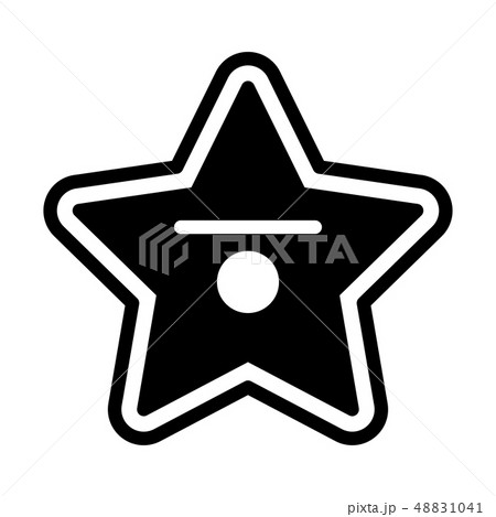 Hollywood star Solid illustration Hollywood star Solid illustration 48831041