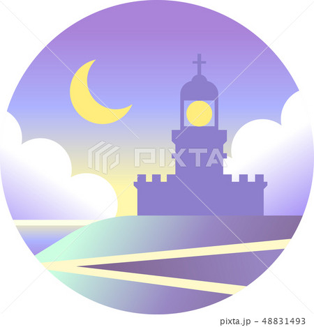 Cape byron gradient illustration 48831493