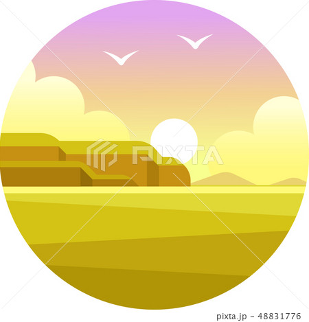 Kakadu national park gradient illustration Kakadu national park gradient illustration 48831776