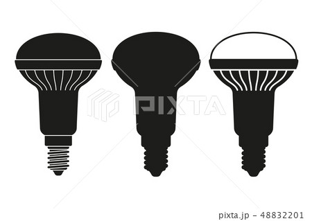 Black and white halogen bulb set 48832201