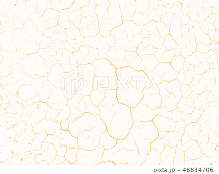 Vector gold chic texture. Patina scratch golden distress grunge background. Gold distressed effect. 48834706