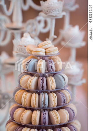 Luxury wedding candy bar table set. 48835114