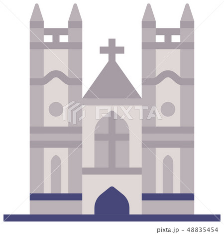 Westminster abbey flat illustration 48835454
