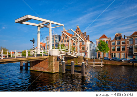 Gravestenenbrug bridge in Haarlem, Netherlands 48835842