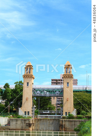 名古屋市　松重閘門 48836064