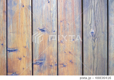 Wood texture background. Natural brown wooden planks. 48836416