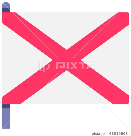 Northen Ireland flag flat illustration 48836603