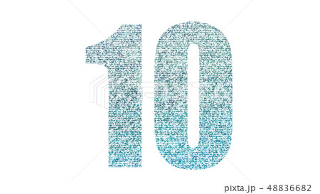 Cg数字 10のイラスト素材 4866