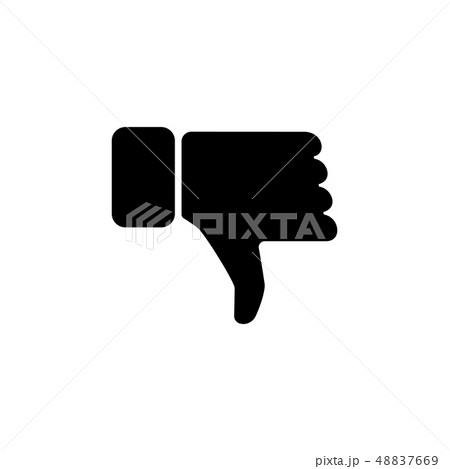 Vector hand with thumb down icon. vector  48837669