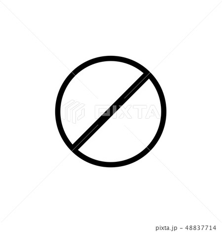 restricted icon, vector design website black  48837714