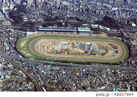 府中競馬場を空撮 府中競馬場を空撮 48837964