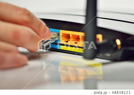 Wireless Routers and Networking Cable Wireless Routers and Networking Cable 48838121