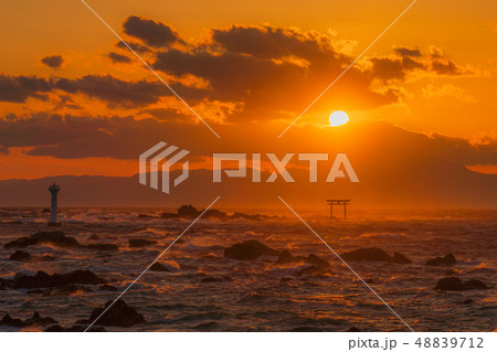葉山の夕景（森戸） 48839712