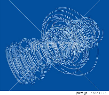 Abstract futuristic HUD object. Vector Abstract futuristic HUD object. Vector 48841557
