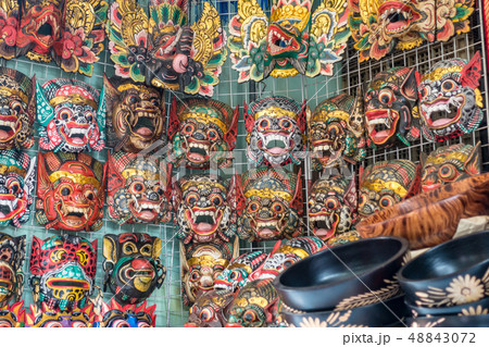 タイ伝統のハヌマーンの面の写真素材 [48843072] - PIXTA