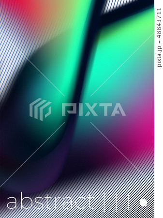 Hologram smoky cover template with geometric lines 48843711