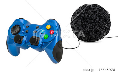 Gambling Addiction concept, 3D rendering 48845978