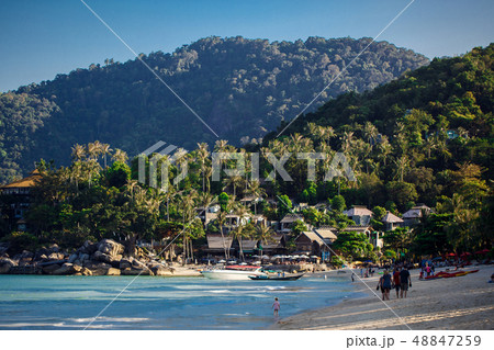 Beautiful nature landscape with blue sea in Thailand  48847259