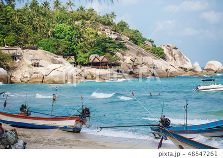 Beautiful nature landscape with blue sea in Thailand Beautiful nature landscape with blue sea in Thailand 48847261