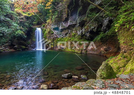 轟の滝 長崎県諫早市の写真素材