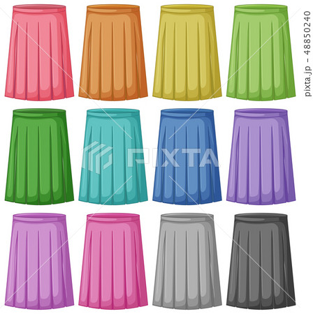 Set of different colour of skirt Set of different colour of skirt 48850240