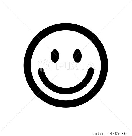 スマイルマーク 笑顔 ニコちゃんマーク アイコンのイラスト素材 48850360 Pixta