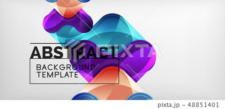Techno lines, hi-tech futuristic abstract background template with arrow shapes Techno lines, hi-tech futuristic abstract background template with arrow shapes 48851401