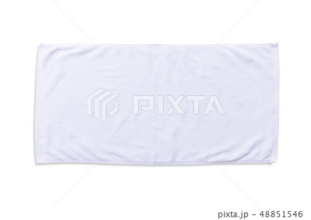 White beach towel mock up isolated clipping path White beach towel mock up isolated clipping path 48851546