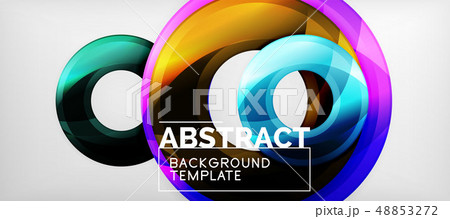 Modern geometrical abstract background, vector design 48853272