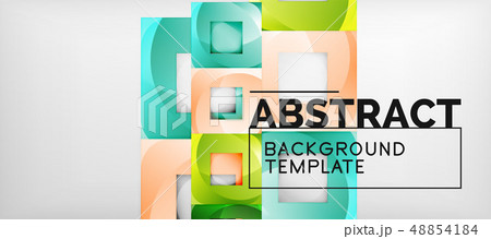 Square background, abstract squares on grey, business or techno template 48854184