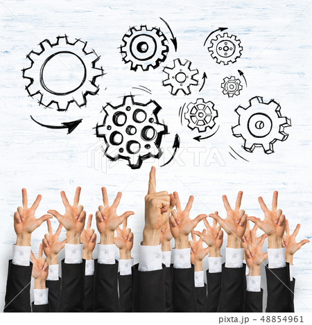 Business and teamwork concept Business and teamwork concept 48854961