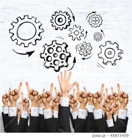 Business and teamwork concept Business and teamwork concept 48855409