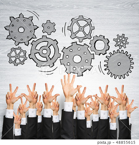 Business and teamwork concept 48855615