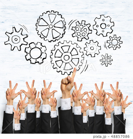 Business and teamwork concept 48857086