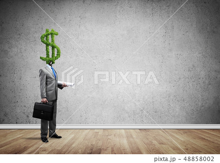 He is always thinking about money 48858002