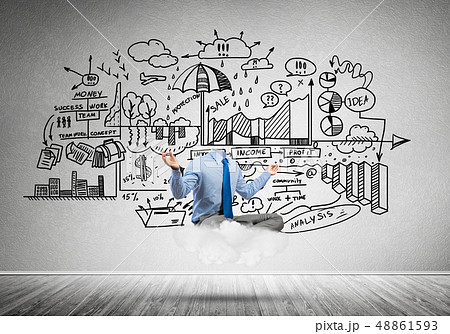 Businessman without head 48861593