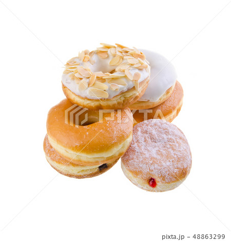 donut or donut with concept on a background. donut or donut with concept on a background. 48863299