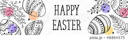 Easter greeting card 48864375