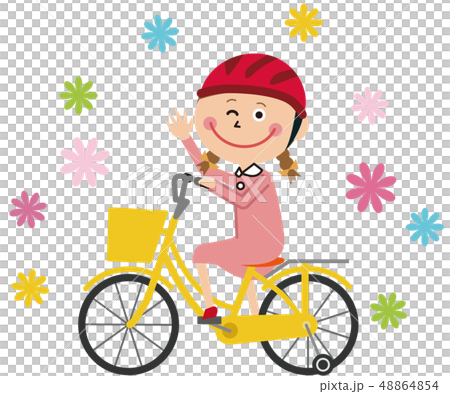 ポップな女の子 自転車デビュー ポップな女の子 自転車デビュー 48864854